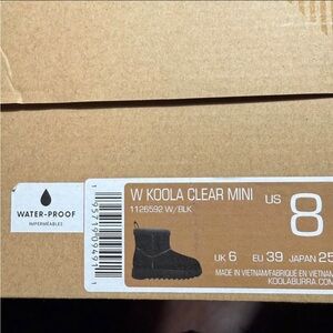 Koolaburra Black Clear Mini Boots